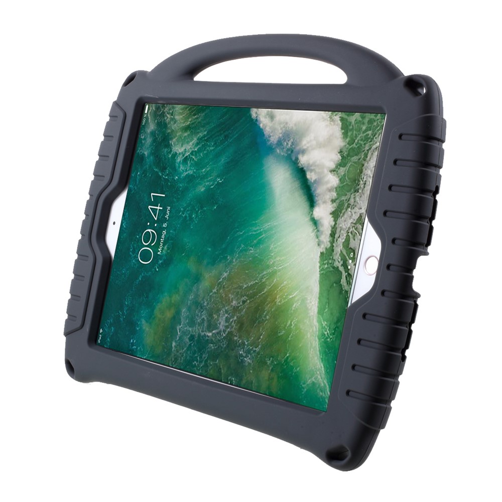 Shockproof Silicone Protector Tablet Kickstand Case for iPad 10.2 (2019) / iPad 10.2 (2020) / iPad Pro 10.5-inch (2017) / iPad Air 10.5 inch (2019) - Black-8