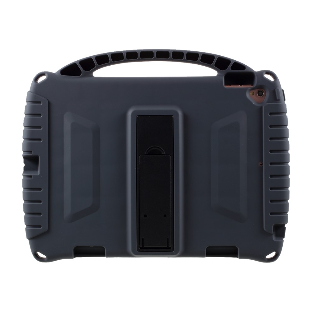 Shockproof Silicone Protector Tablet Kickstand Case for iPad 10.2 (2019) / iPad 10.2 (2020) / iPad Pro 10.5-inch (2017) / iPad Air 10.5 inch (2019) - Black-9