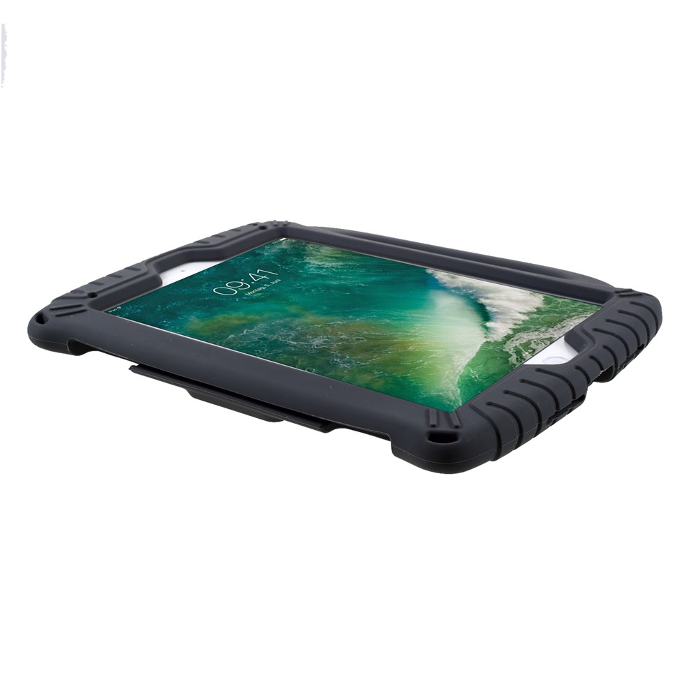 Shockproof Silicone Protector Tablet Kickstand Case for iPad Air (2013) / iPad Air 2 / iPad 9.7-inch (2017) / iPad 9.7-inch (2018) / iPad Pro 9.7 inch (2016) - Black-5