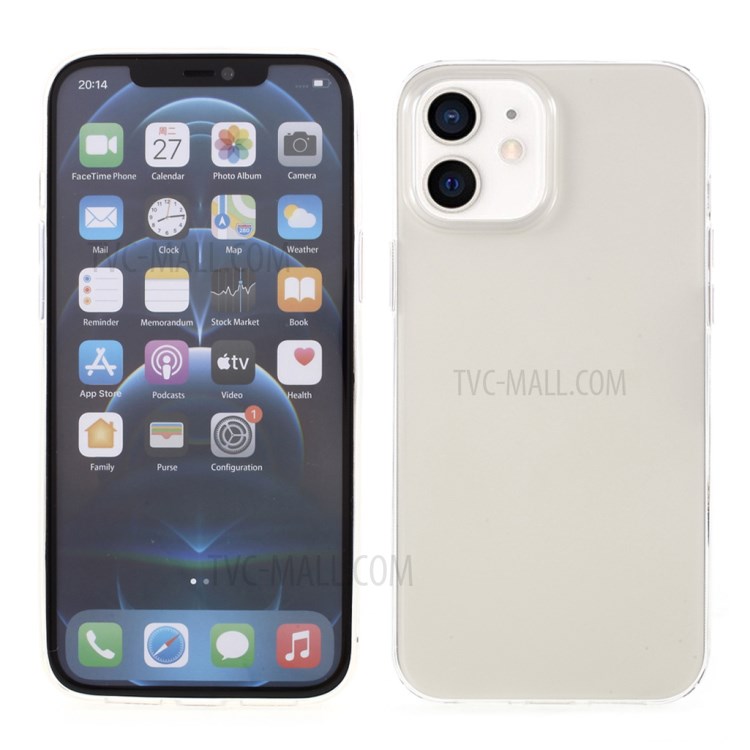 MUTURAL High Transparency TPU Cell Phone Cover Case for iPhone 12/12 Pro-1