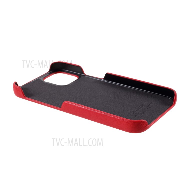 MUTURAL PC + TPU Hybrid Cover with Card Slot for iPhone 12 mini - Red-6