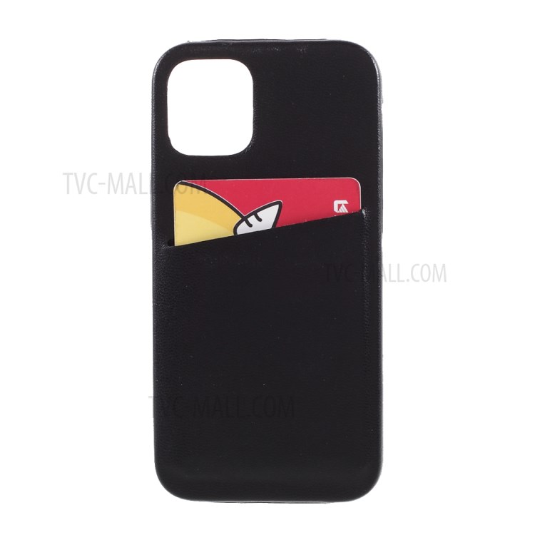 MUTURAL Hard PC + Soft TPU Combo Hybrid Cover Case with Card Slot for iPhone 12/12 Pro - Black-4