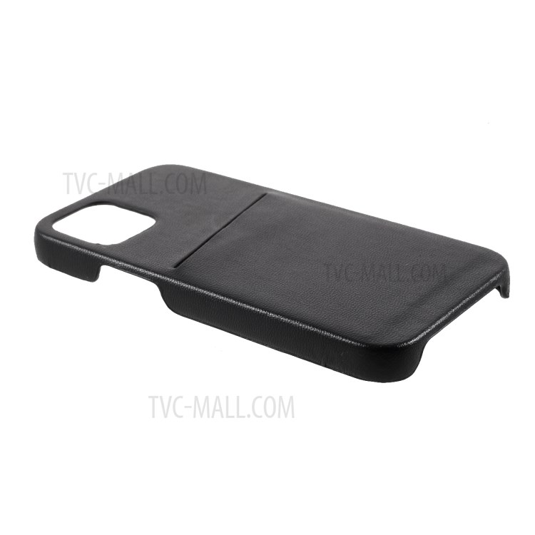 MUTURAL Hard PC + Soft TPU Combo Hybrid Cover Case with Card Slot for iPhone 12/12 Pro - Black-5