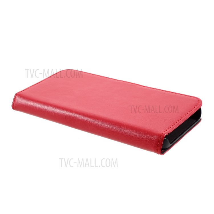 MUTURAL PU Leather+TPU Wallet Stand Phone Stand Case for iPhone 12/iPhone 12 Pro - Red-5