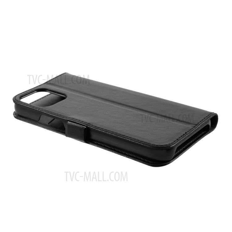 MUTURAL PU Leather+TPU Wallet Stand Phone Stand Case for iPhone 12 Pro Max - Black-7