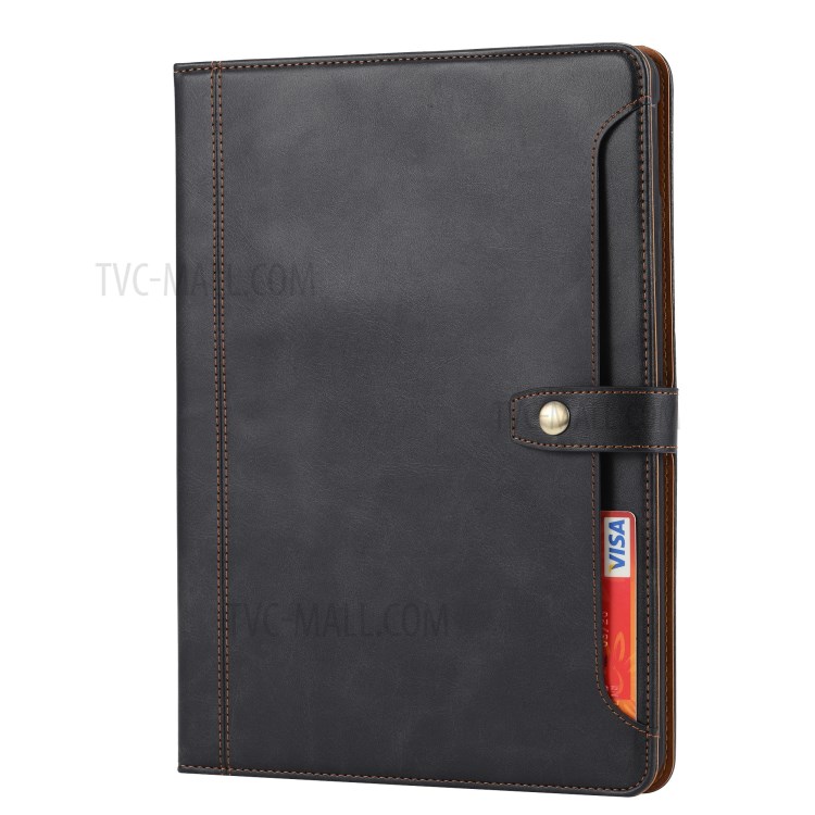 PU Leather Wallet Stand Design Tablet Case + Pen Slot for iPad Air 10.5 inch (2019) - Black-2