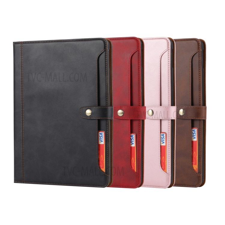 PU Leather Wallet Stand Design Tablet Case + Pen Slot for iPad Air 10.5 inch (2019) - Black-6