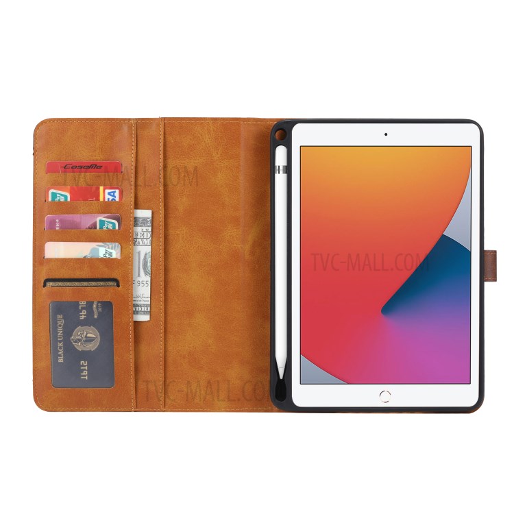 PU Leather Tablet Case + Pen Slot with Wallet Stand Design for iPad Mini 1/2/3/4/(2019) - Black-5