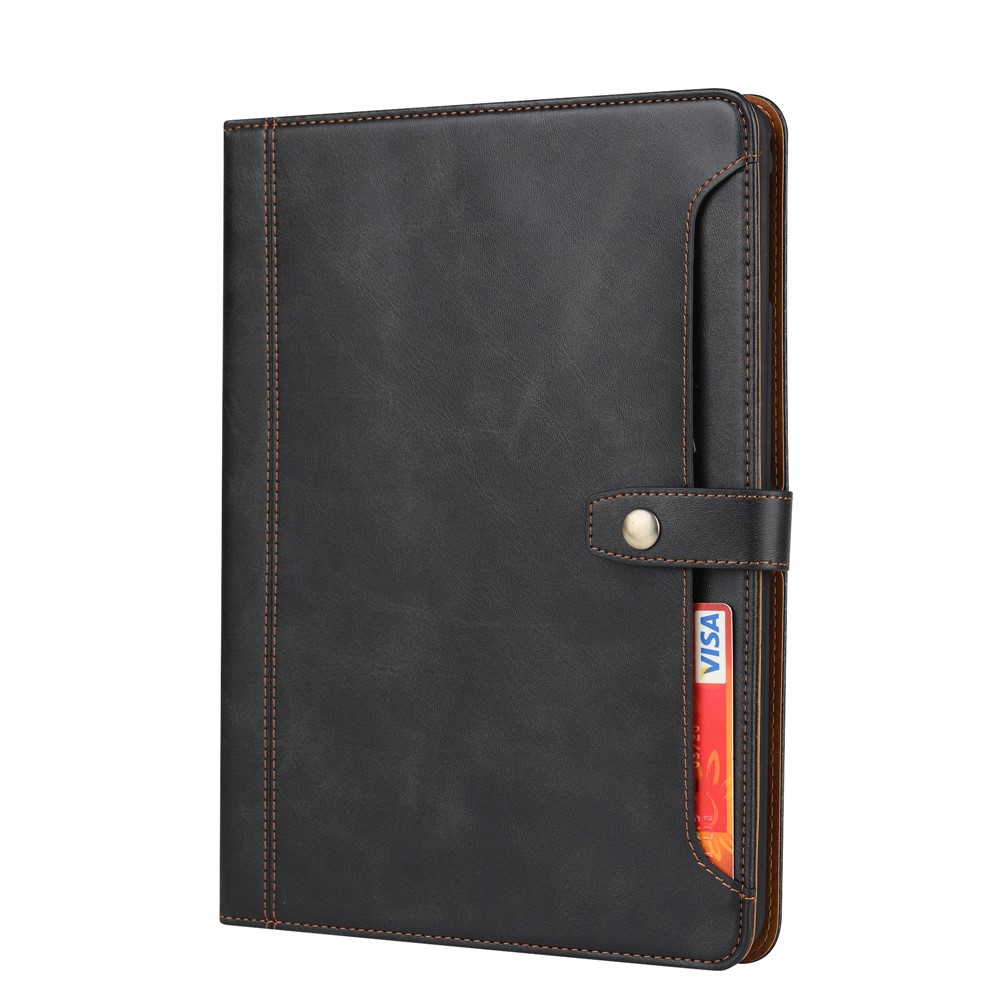 PU Leather Wallet Tablet Case with Pen Slot for iPad Air (2013)/Air 2/9.7-inch (2017)/9.7-inch (2018) - Black-2