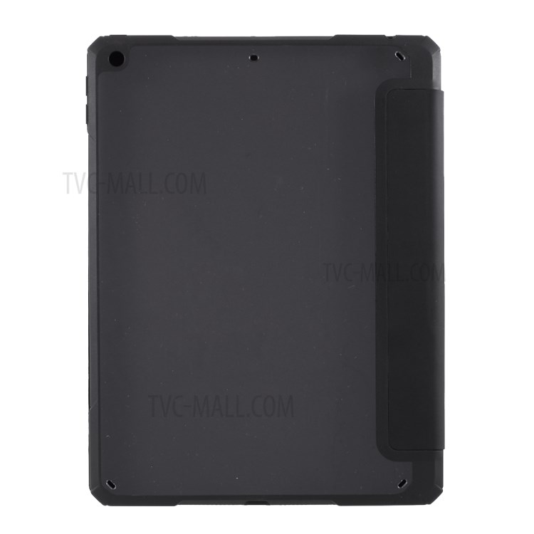 MUTURAL PC+TPU + Glass Back Panel Full Protection Tablet Cover for iPad 10.2 (2019)/(2020) - Black-6
