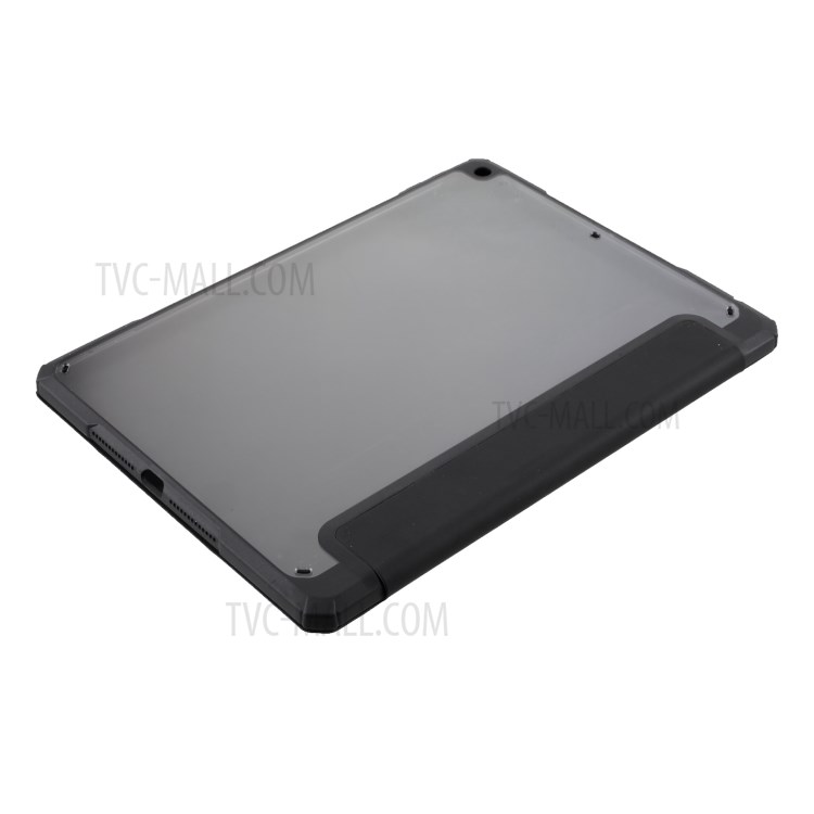 MUTURAL PC+TPU + Glass Back Panel Full Protection Tablet Cover for iPad 10.2 (2019)/(2020) - Black-8