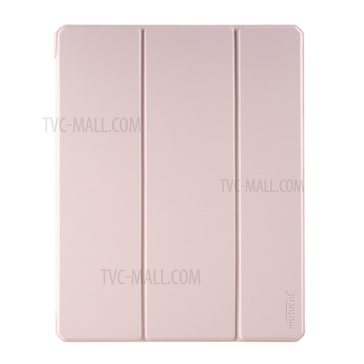 MUTURAL Full Protection PC+TPU + Glass Back Panel Tablet Cover for iPad Pro 12.9-inch (2020) - Pink-2