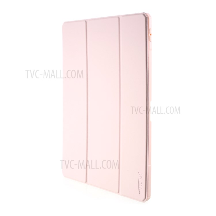 MUTURAL Full Protection PC+TPU + Glass Back Panel Tablet Cover for iPad Pro 12.9-inch (2020) - Pink-3