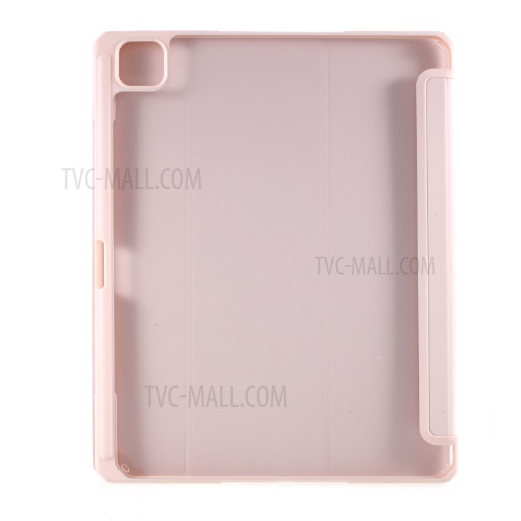 MUTURAL Full Protection PC+TPU + Glass Back Panel Tablet Cover for iPad Pro 12.9-inch (2020) - Pink-4