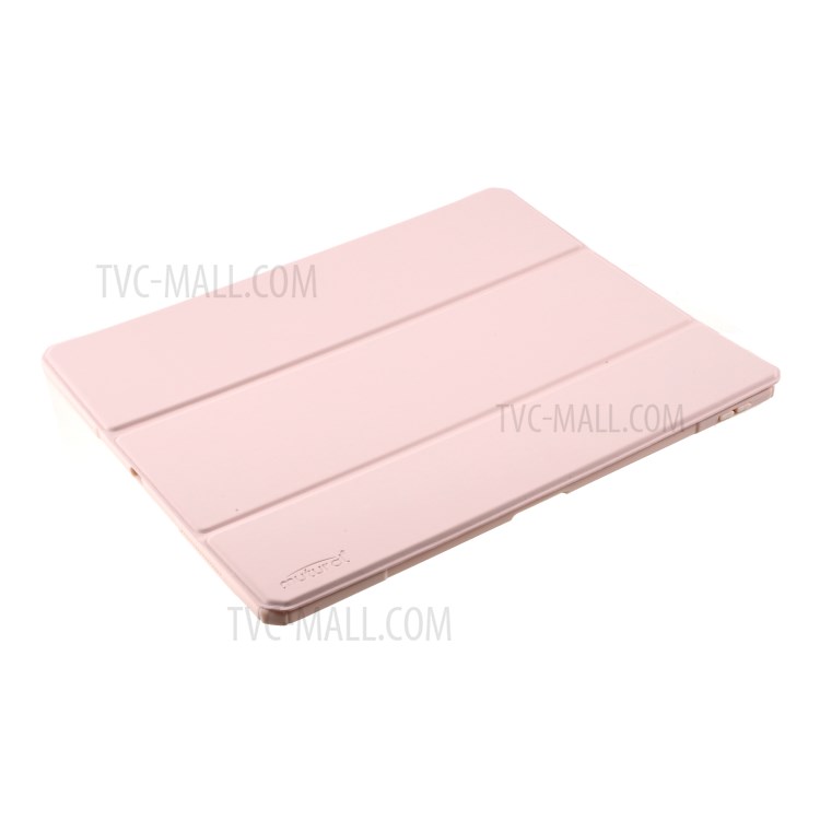 MUTURAL Full Protection PC+TPU + Glass Back Panel Tablet Cover for iPad Pro 12.9-inch (2020) - Pink-5