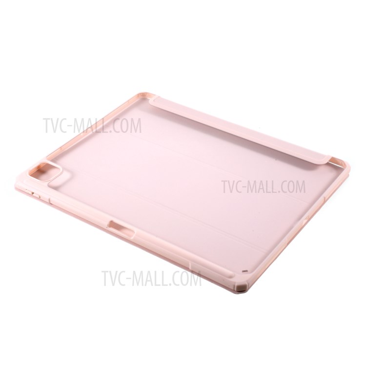 MUTURAL Full Protection PC+TPU + Glass Back Panel Tablet Cover for iPad Pro 12.9-inch (2020) - Pink-6