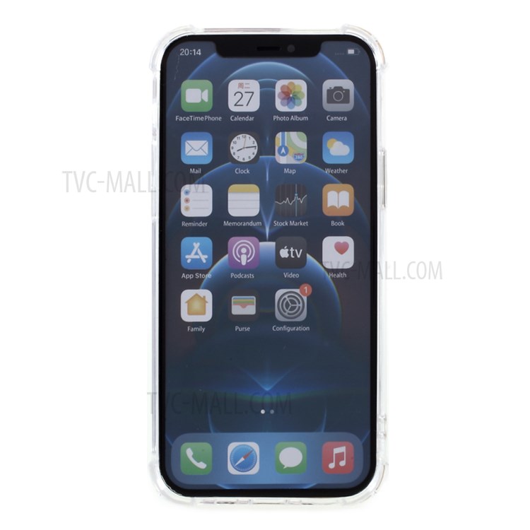 ROAR Amour Acrylic+TPU Air Cushion Shock-resistant Clear Phone Case for iPhone 12/12 Pro-2