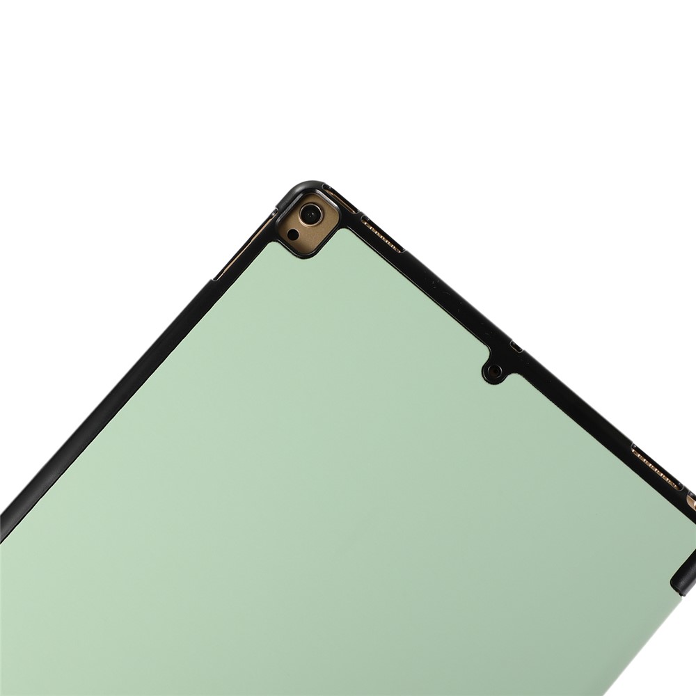 Tri-Fold Stand Para IPad 10.2 (2020) / (2019) Funda De Cuero De La Tableta PU - Verde Claro-10