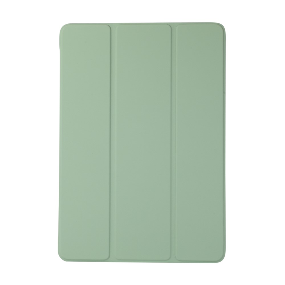 Tri-Fold Stand Para IPad 10.2 (2020) / (2019) Funda De Cuero De La Tableta PU - Verde Claro-2