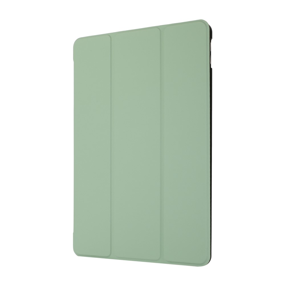 Tri-Fold Stand Para IPad 10.2 (2020) / (2019) Funda De Cuero De La Tableta PU - Verde Claro-4
