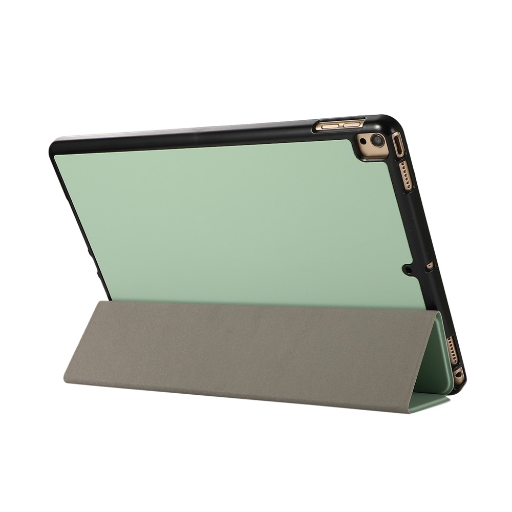 Tri-Fold Stand Para IPad 10.2 (2020) / (2019) Funda De Cuero De La Tableta PU - Verde Claro-6