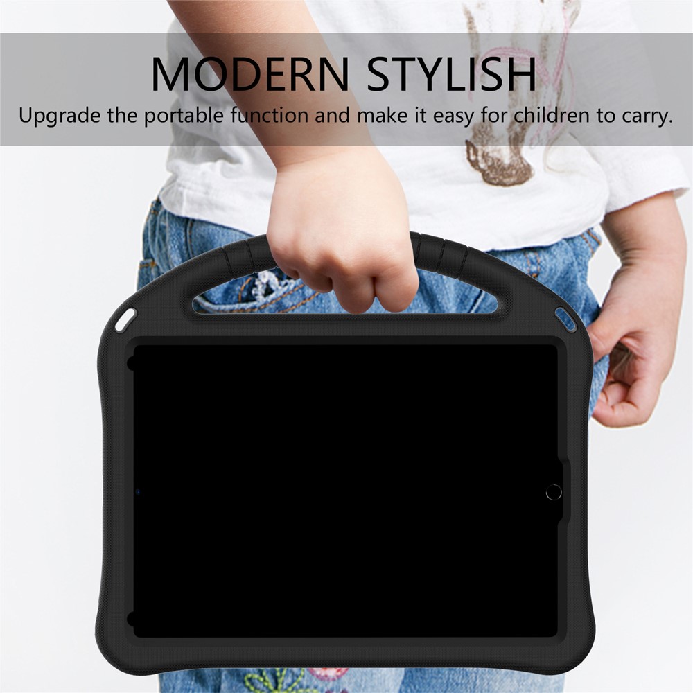 Handheld Design Shock-Absorbed Kickstand EVA Case for iPad 9.7-inch (2017)/(2018) - Black-4