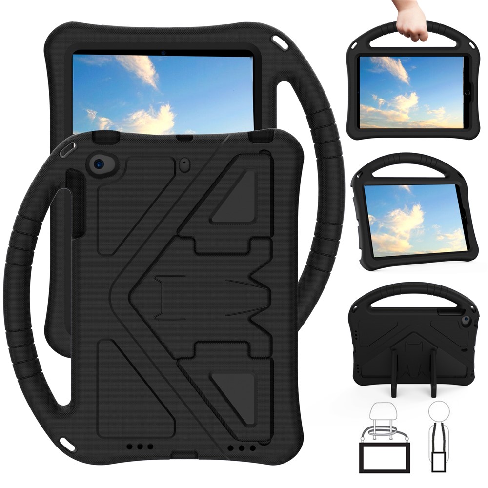 Projeto de Kickstand Design de Choque de Choque de Mão EVA Caso Para Ipad Mini 4/(2019) 7,9 Polegadas - Preto