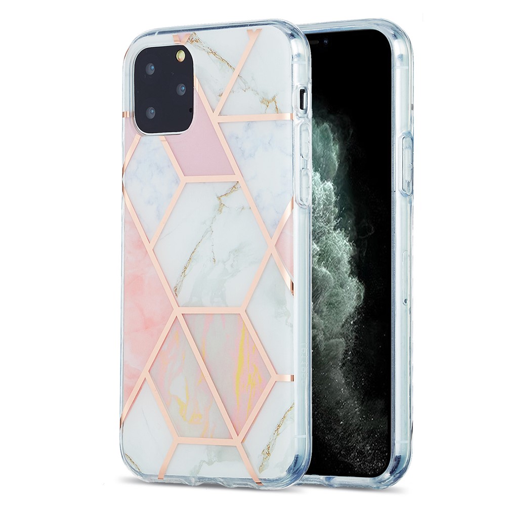 Marble Pattern Electroplating IMD 2.0mm TPU Case Cover for iPhone 11 Pro 5.8 inch - Style A-1