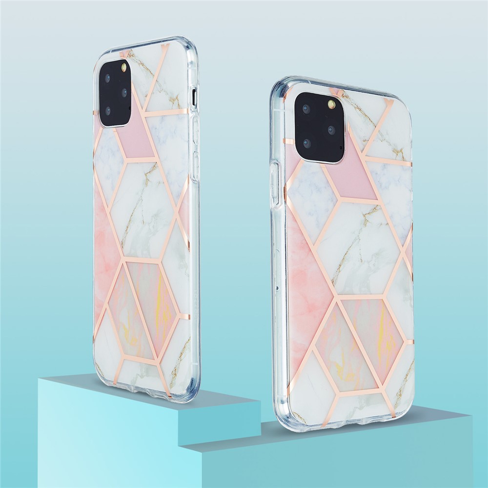 Marble Pattern Electroplating IMD 2.0mm TPU Case Cover for iPhone 11 Pro 5.8 inch - Style A-2