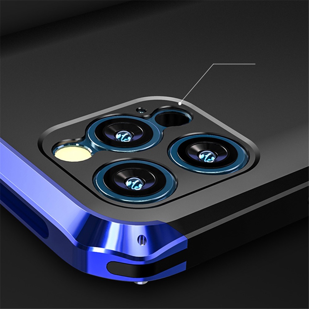 Guard Series Shockproof Metal Detachable 2-in-1 Shell for iPhone 12 Pro - Blue-4