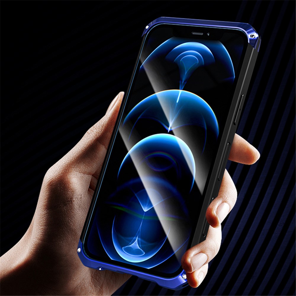 Guard Series Shockproof Metal Detachable 2-in-1 Shell for iPhone 12 Pro - Blue-6