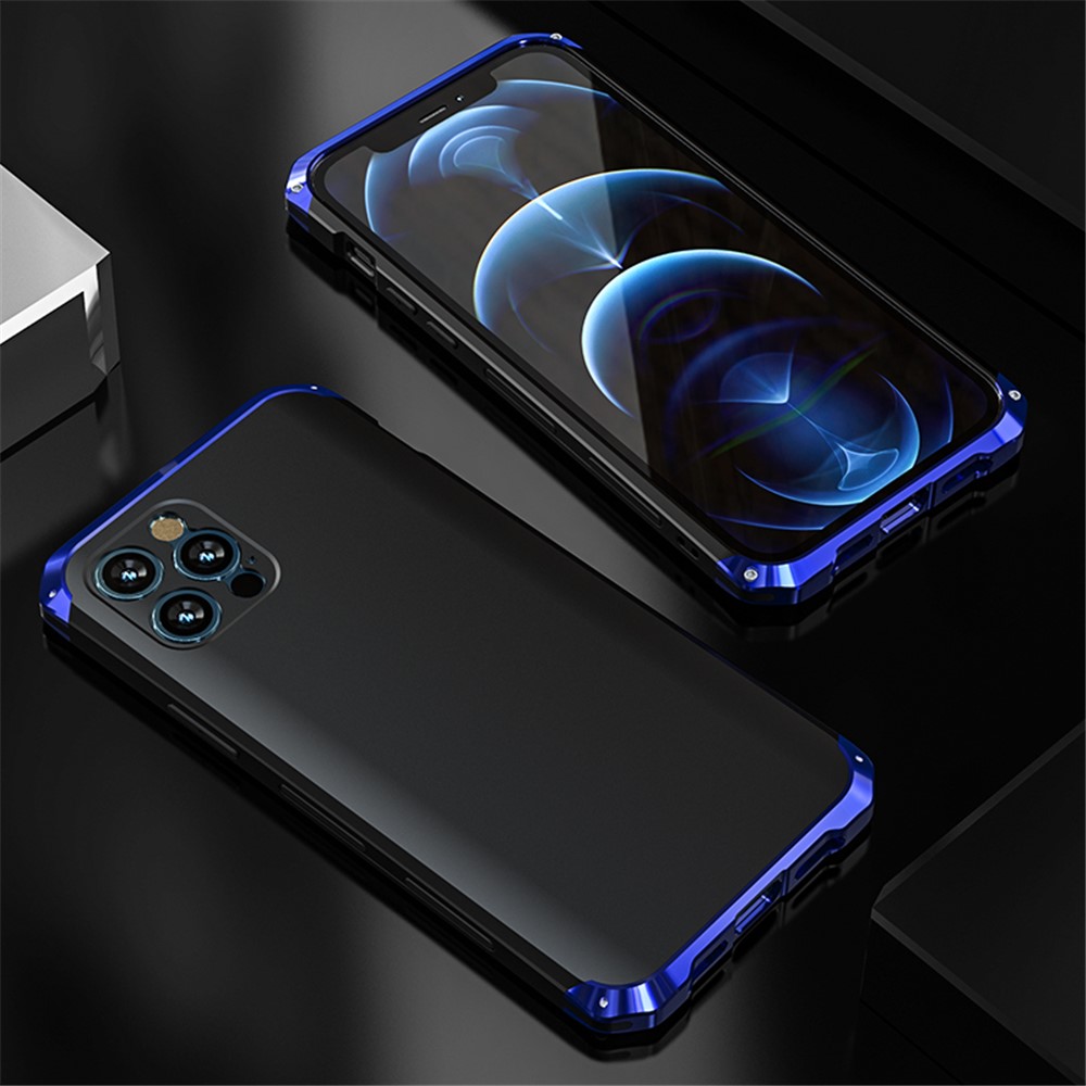 Guard Series Shockproof Metal Detachable 2-in-1 Case for iPhone 12 Pro Max - Blue-1