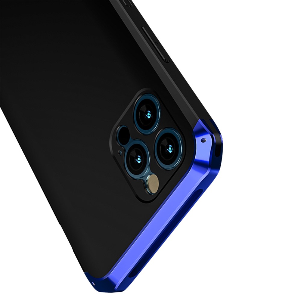 Guard Series Shockproof Metal Detachable 2-in-1 Case for iPhone 12 Pro Max - Blue-11