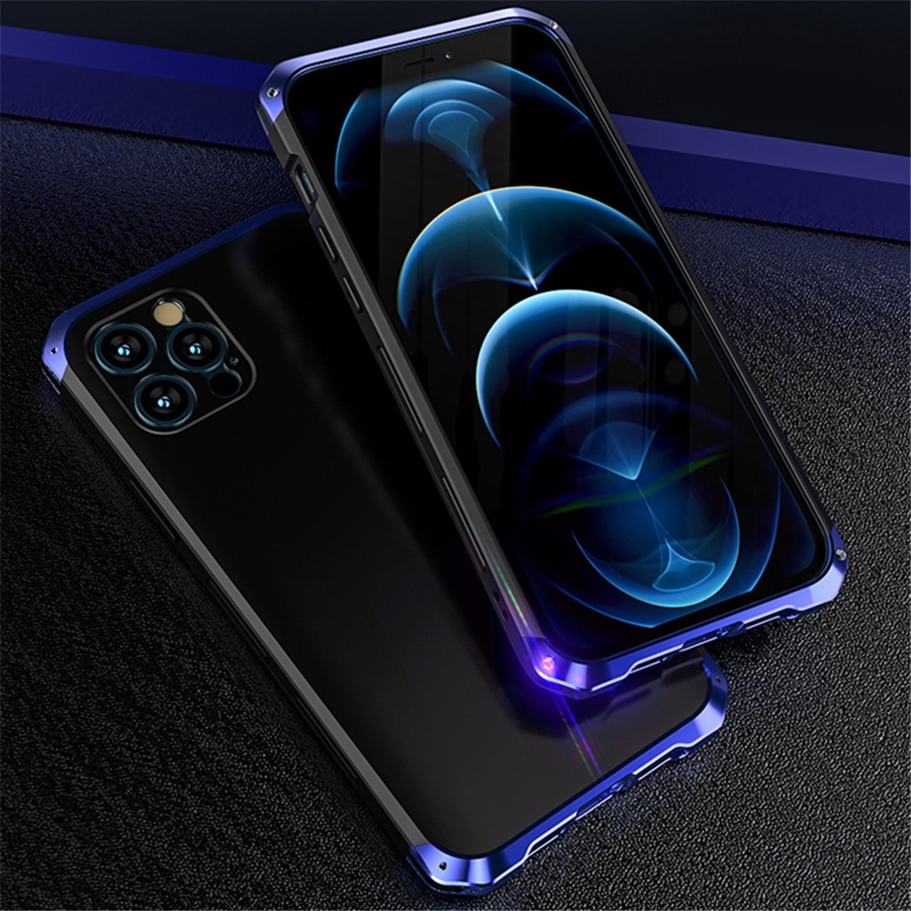 Guard Series Shockproof Metal Detachable 2-in-1 Case for iPhone 12 Pro Max - Blue-2