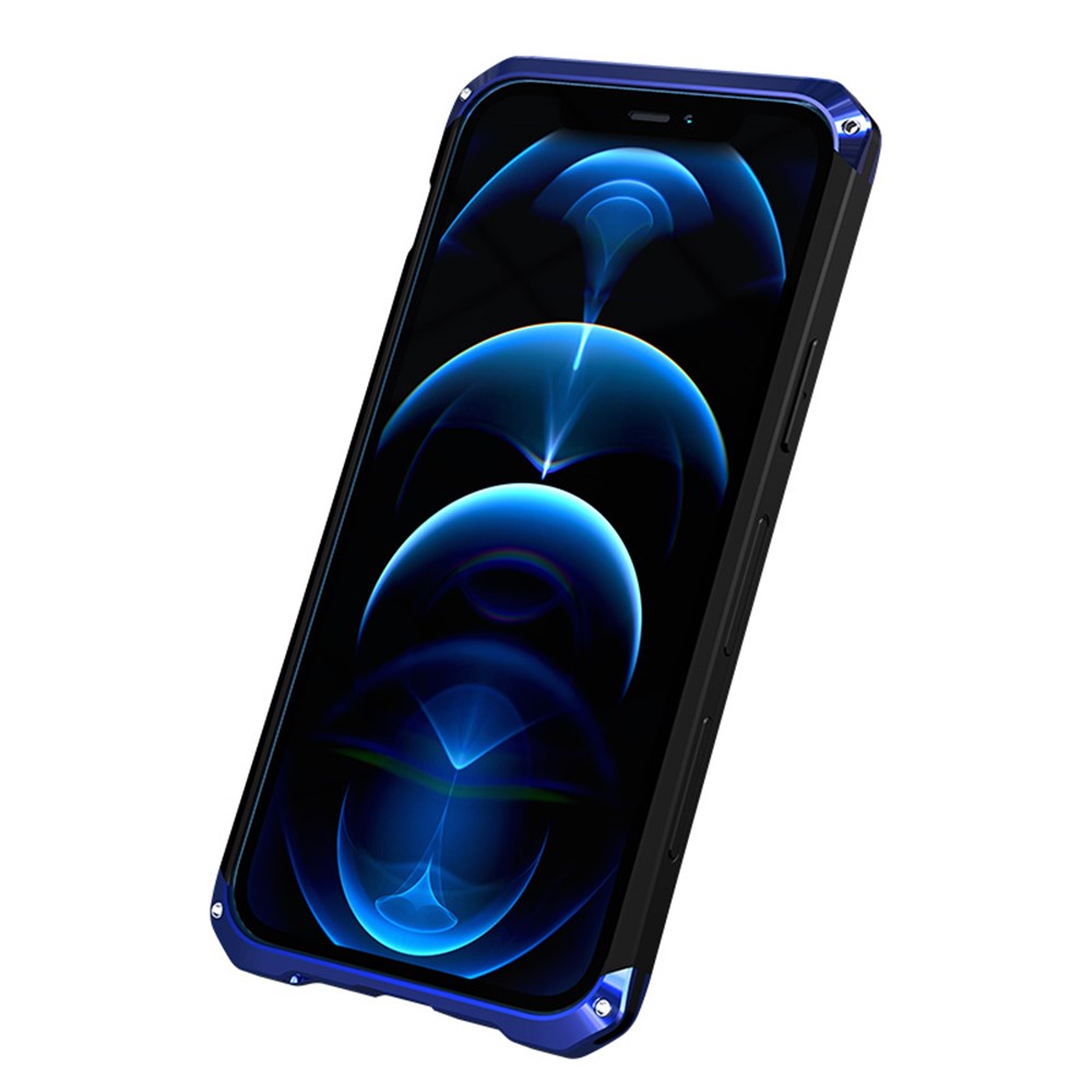 Guard Series Shockproof Metal Detachable 2-in-1 Case for iPhone 12 Pro Max - Blue-8