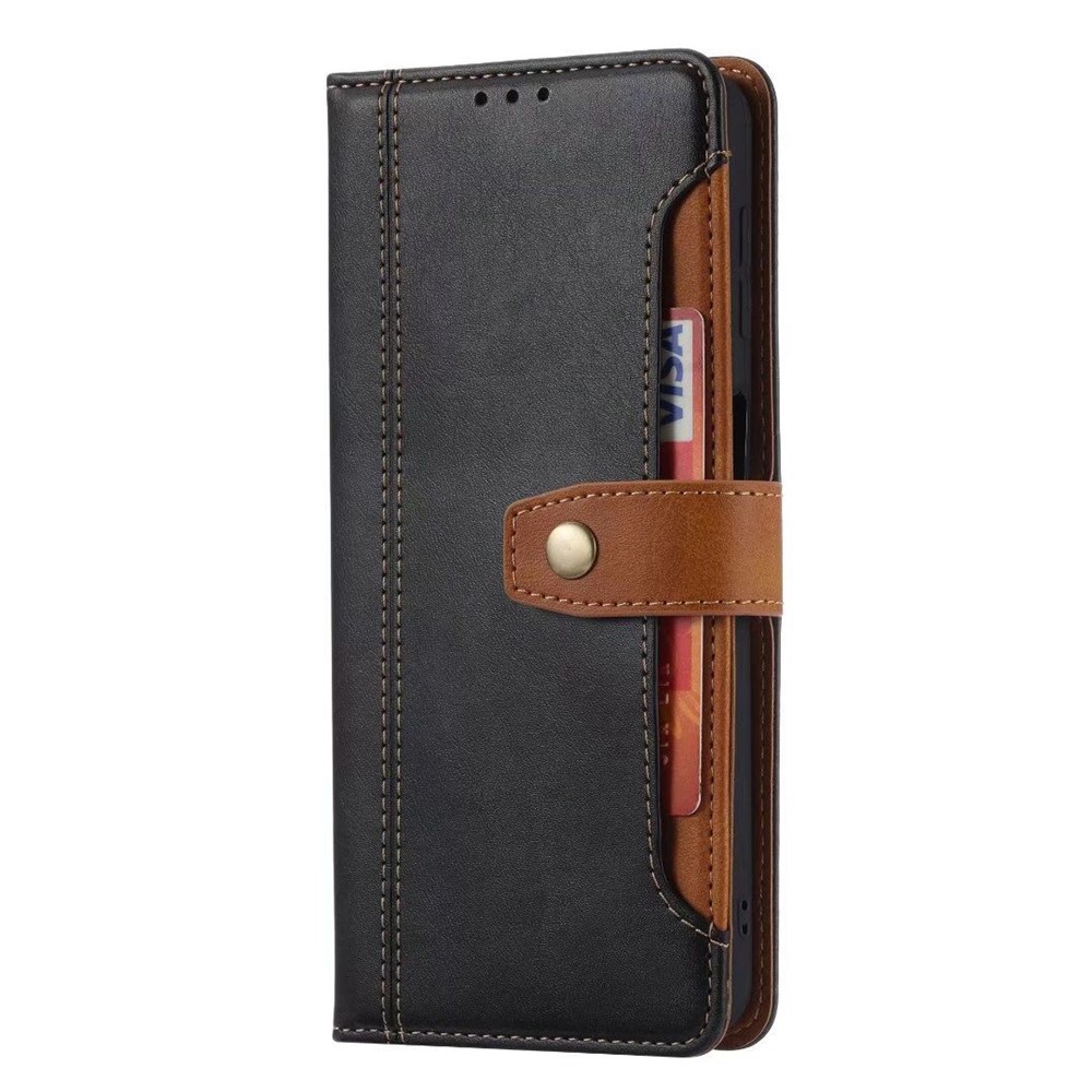 Leather Wallet Stand Protective Shell for iPhone SE (2nd Generation)/8/7 4.7 inch Case - Black-5