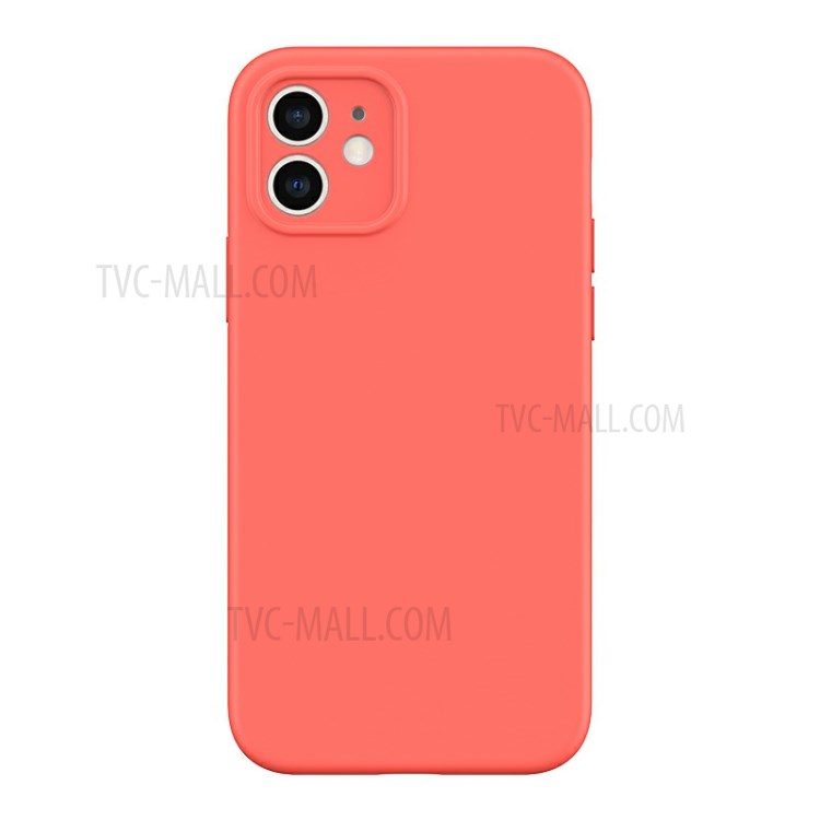 USAMS US-BH731 Precise Hole Opening Magnet Liquid Silicone Protective Case for iPhone 12 mini - Orange-1