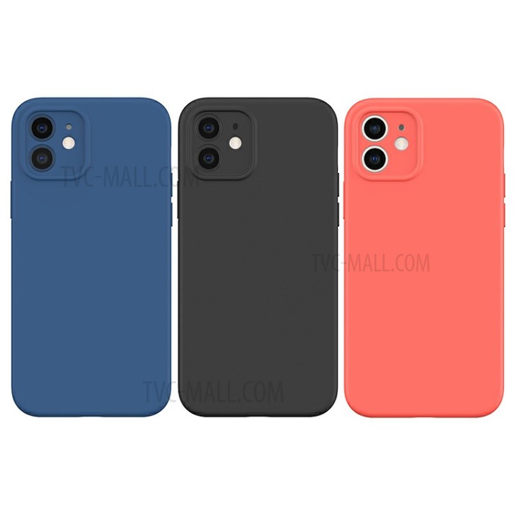 USAMS US-BH731 Precise Hole Opening Magnet Liquid Silicone Protective Case for iPhone 12 mini - Orange-4