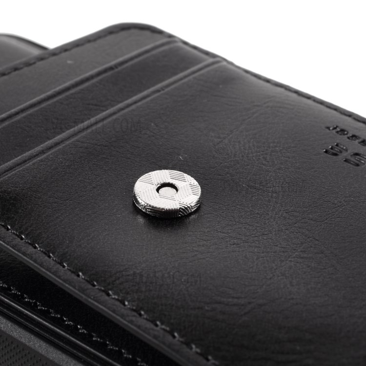 J-CASE Card Slots Design PU Leather Coated TPU Case for iPhone 12/12 Pro - Black-10