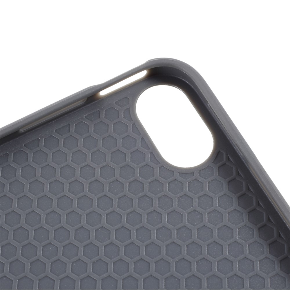 MUTURAL Origami Stand Design Leather Case with Pen Slot for iPad Air (2020) - Black-10