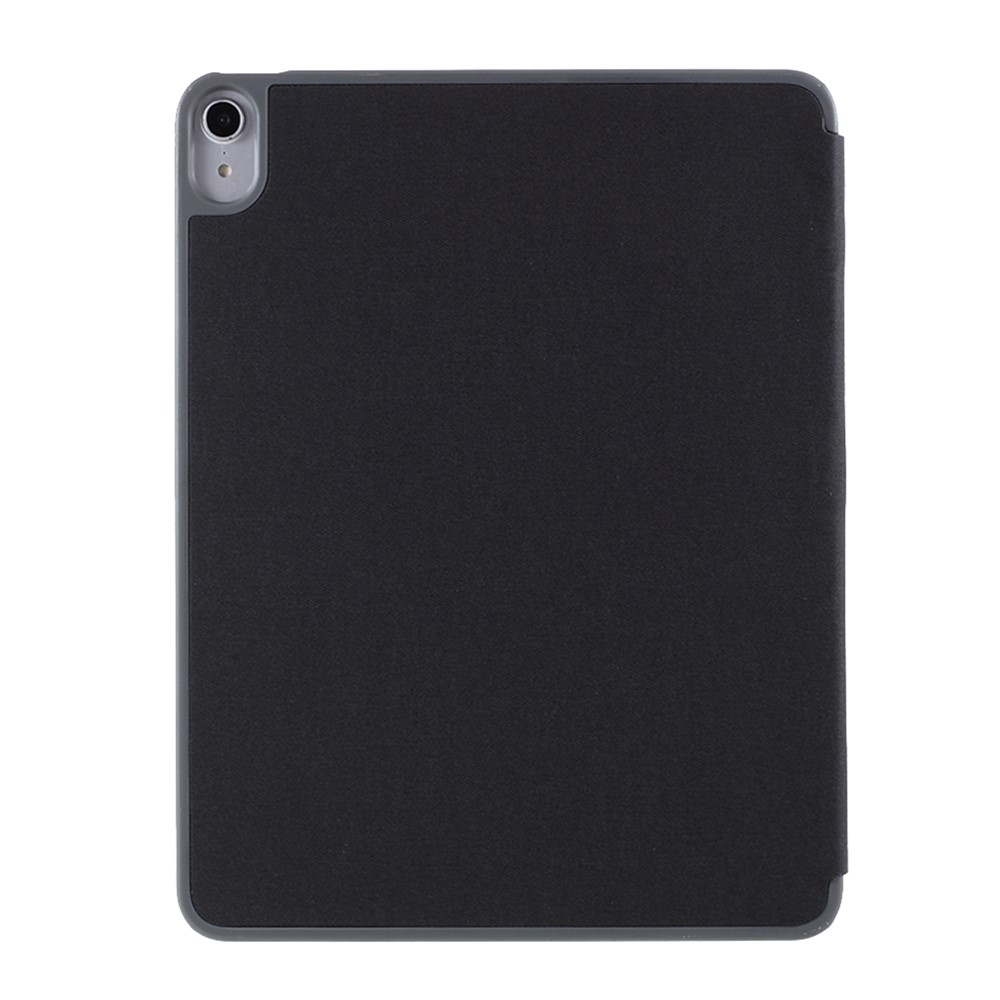 MUTURAL Origami Stand Design Leather Case with Pen Slot for iPad Air (2020) - Black-2