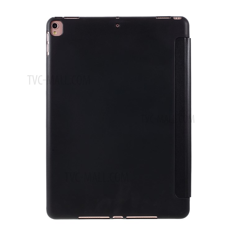 AMORUS Tri-fold Stand Leather TPU Case for iPad 10.2 (2020)/(2019) Cover - Black-3