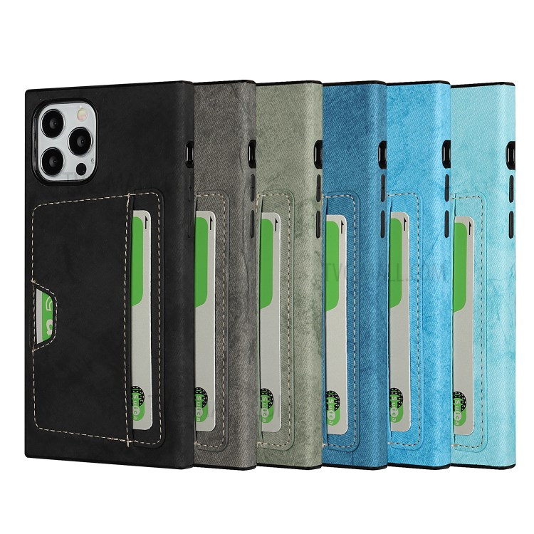 Velvet Feeling Waterproof Skin Leather TPU Case with Card Slot for iPhone 12 Pro Max - Black-8