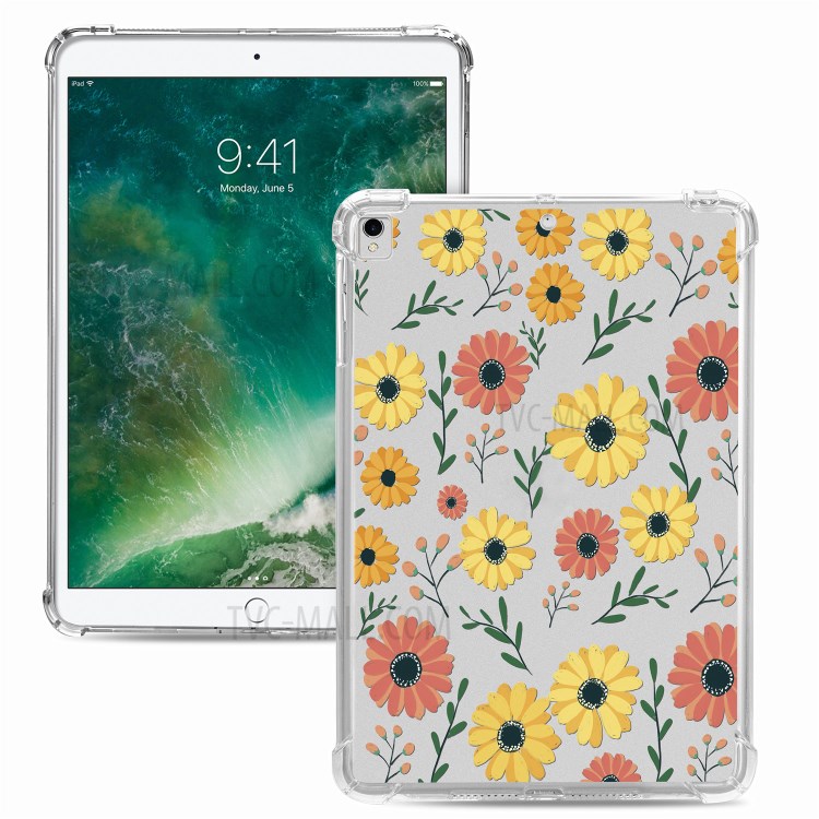 Гибкий Чехол Таблетки TPU С Печатью Рисунка Для IPad 10.2 20.2 20.2019 - Ромашка-1