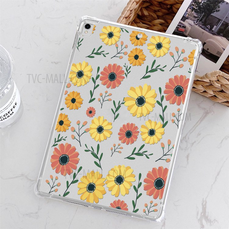 Гибкий Чехол Таблетки TPU С Печатью Рисунка Для IPad 10.2 20.2 20.2019 - Ромашка-9