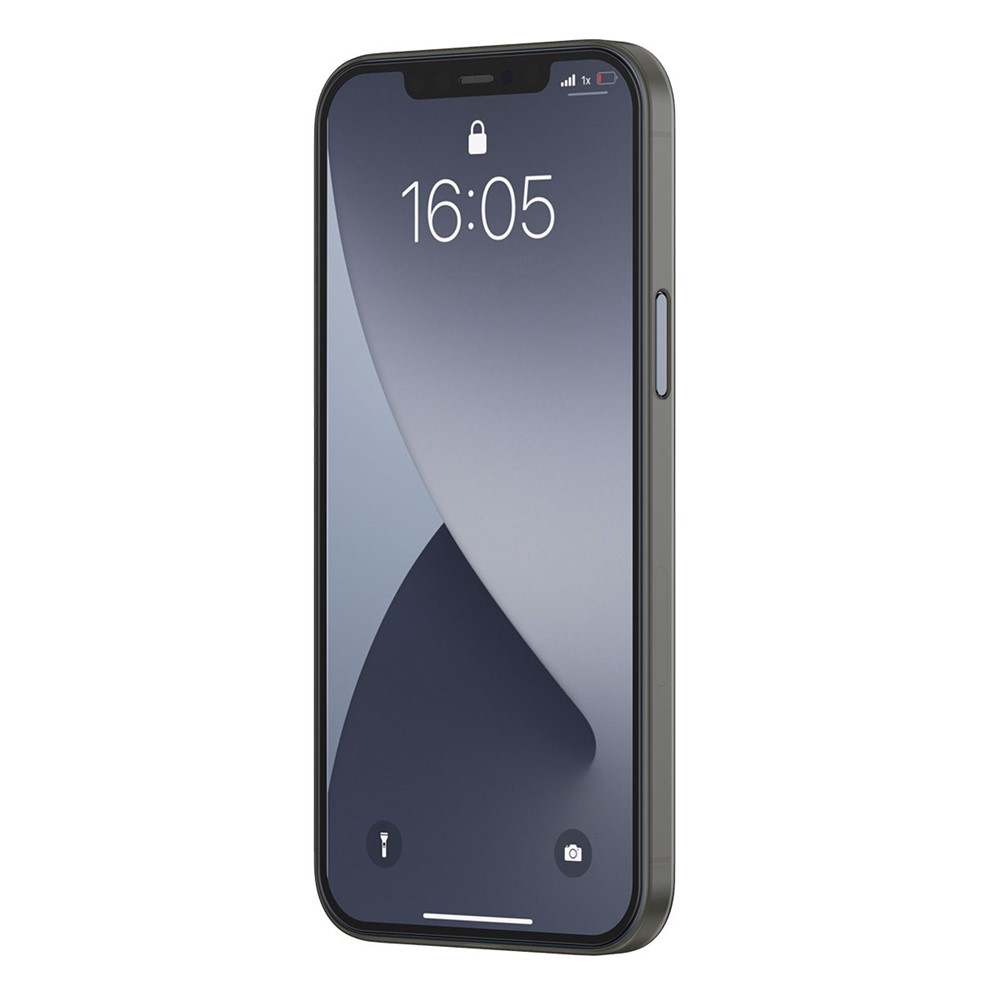 BASEUS Wing Series Matte PP Ultra-thin Phone Shell for iPhone 12 mini - Black-12