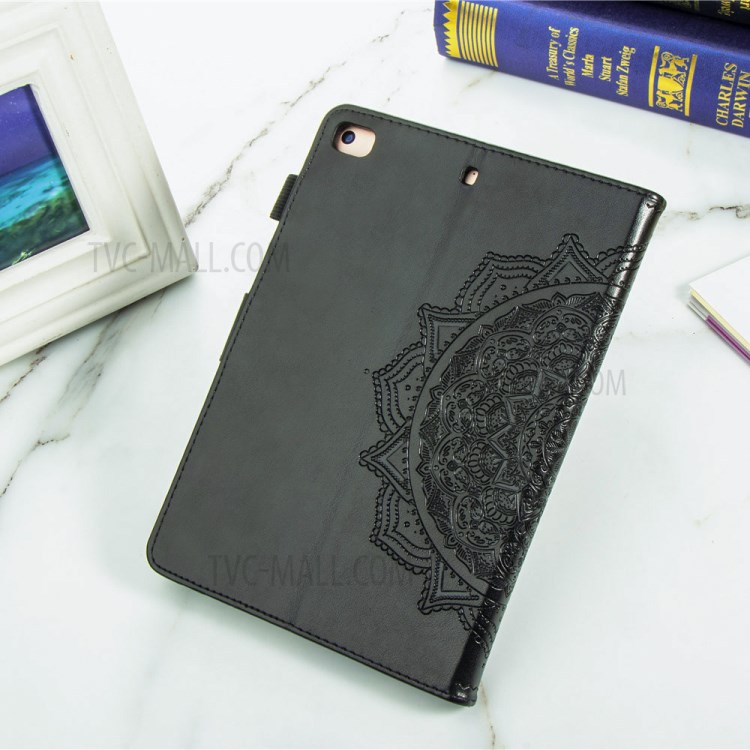 Imprint Mandala Pattern Leather Card Slots Tablet Protective Shell with Stand Design for iPad Mini / iPad Mini 2 / iPad Mini 3 / iPad Mini 4 / iPad Mini (2019) 7.9 inch - Black-13