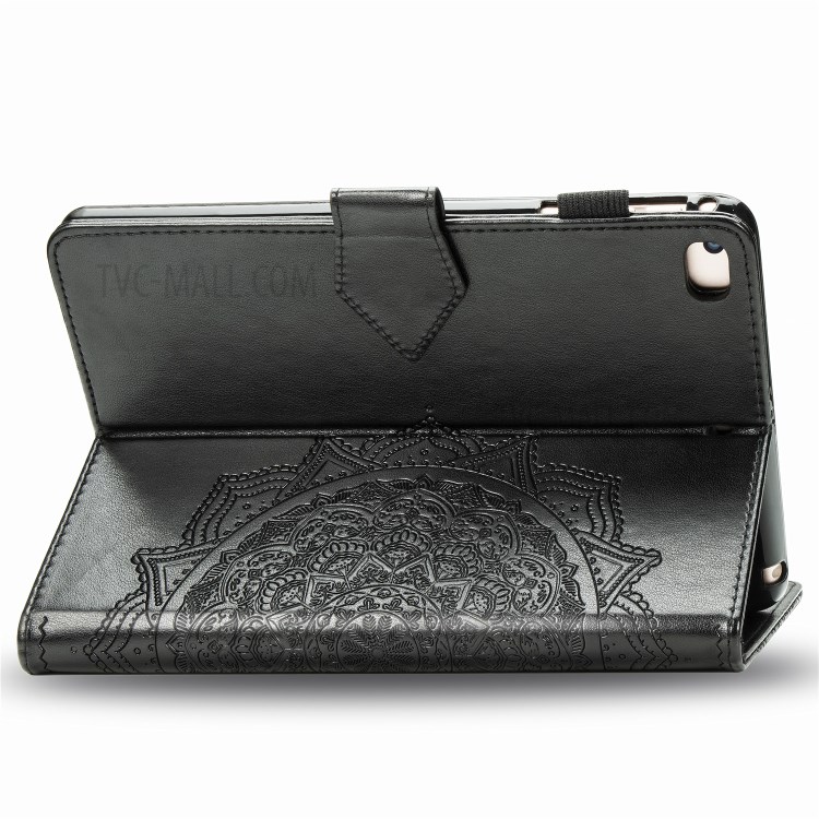 Imprint Mandala Pattern Leather Card Slots Tablet Protective Shell with Stand Design for iPad Mini / iPad Mini 2 / iPad Mini 3 / iPad Mini 4 / iPad Mini (2019) 7.9 inch - Black-6