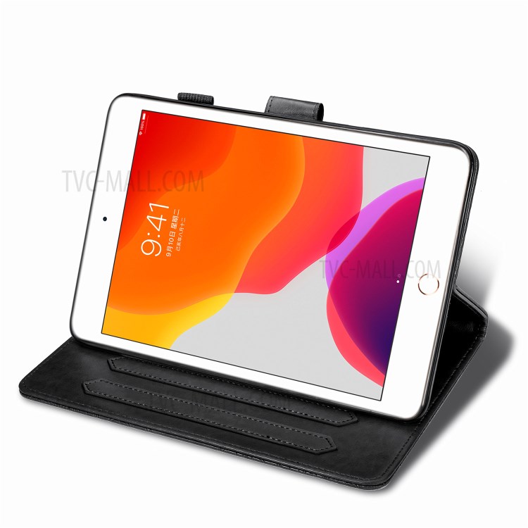 Imprint Mandala Pattern Leather Card Slots Tablet Protective Shell with Stand Design for iPad Mini / iPad Mini 2 / iPad Mini 3 / iPad Mini 4 / iPad Mini (2019) 7.9 inch - Black-7