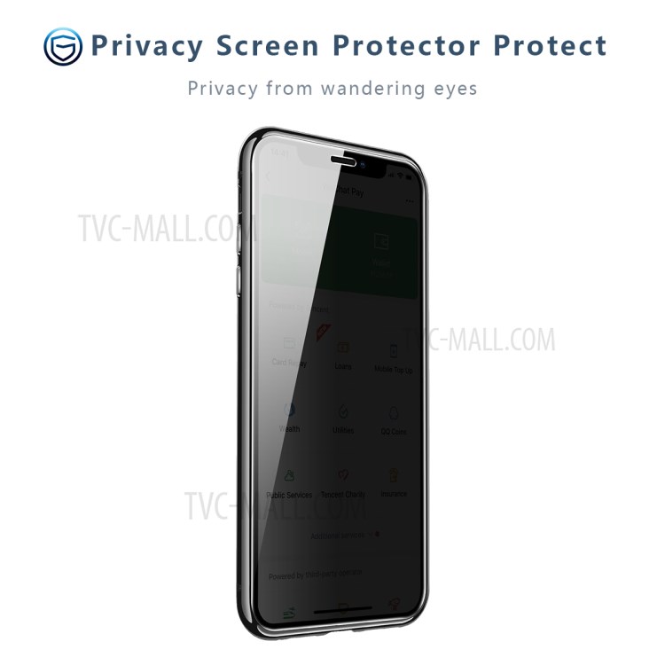Solid Color Design Magnetic Suction Aluminium Alloy Frame Anti-peep Phone Case for iPhone 12 Pro Max - Black-4